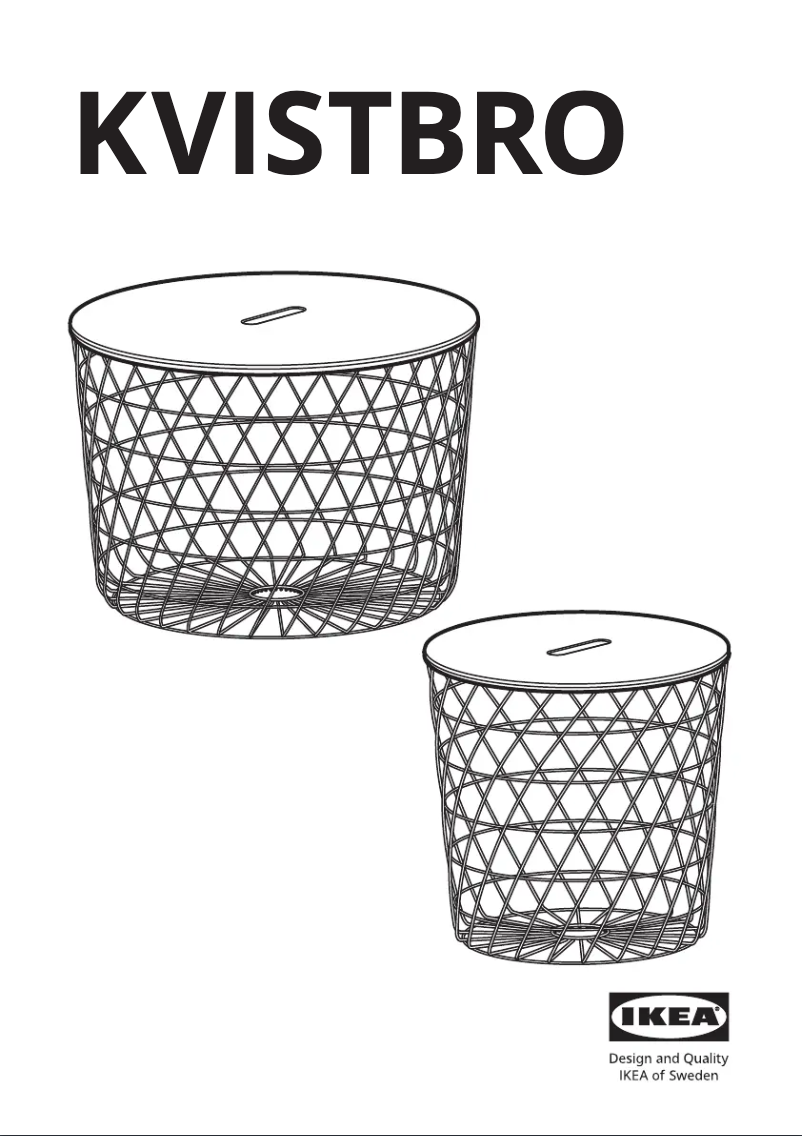 Imagen de la primera página del manual del dispositivo KVISTBRO 005.468.21