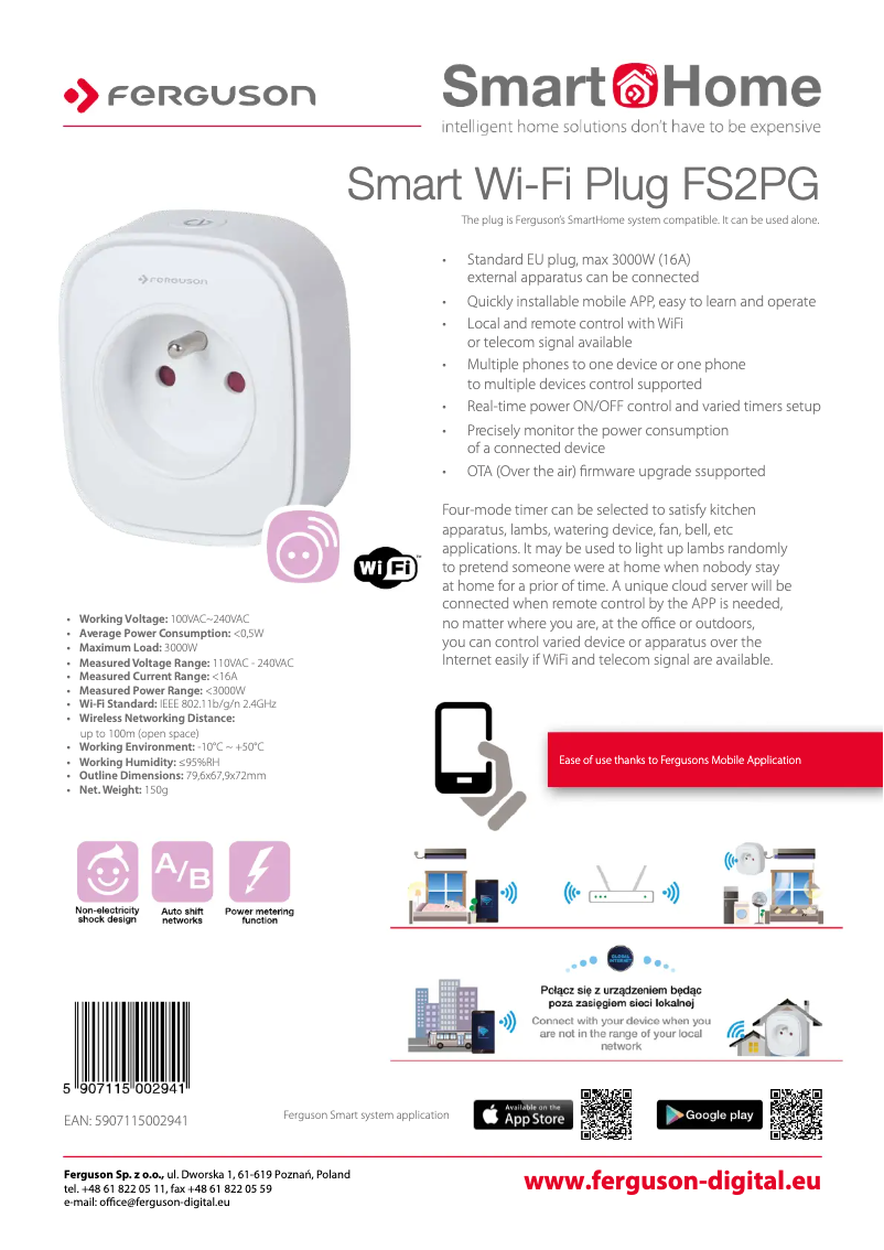 Image de la première page du manuel de l'appareil FS2PG