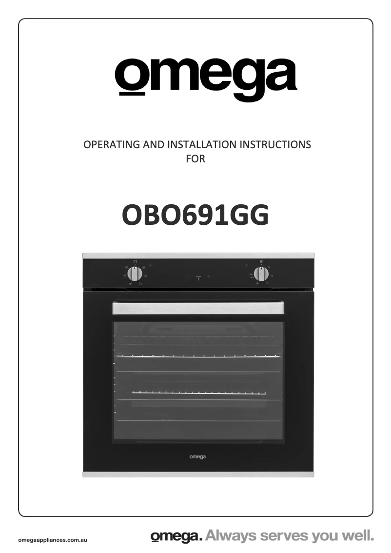 Image de la première page du manuel de l'appareil OBO691GG