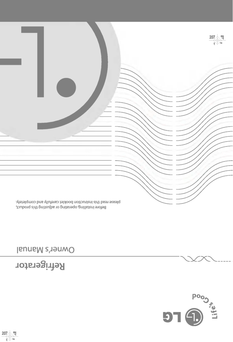 Image de la première page du manuel de l'appareil GR-429QTJ