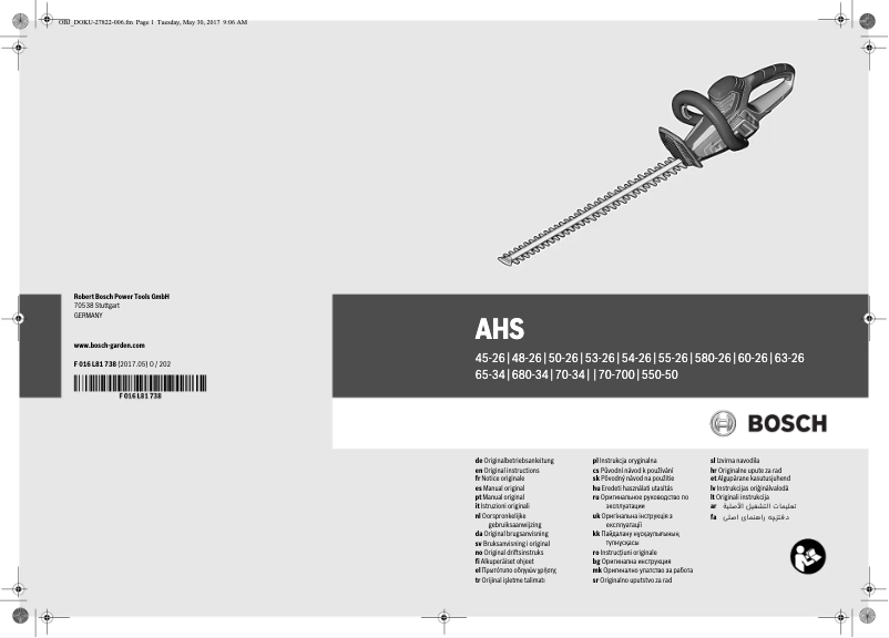 Página 1 del manual Manual de usuario Bosch AHS 60-26