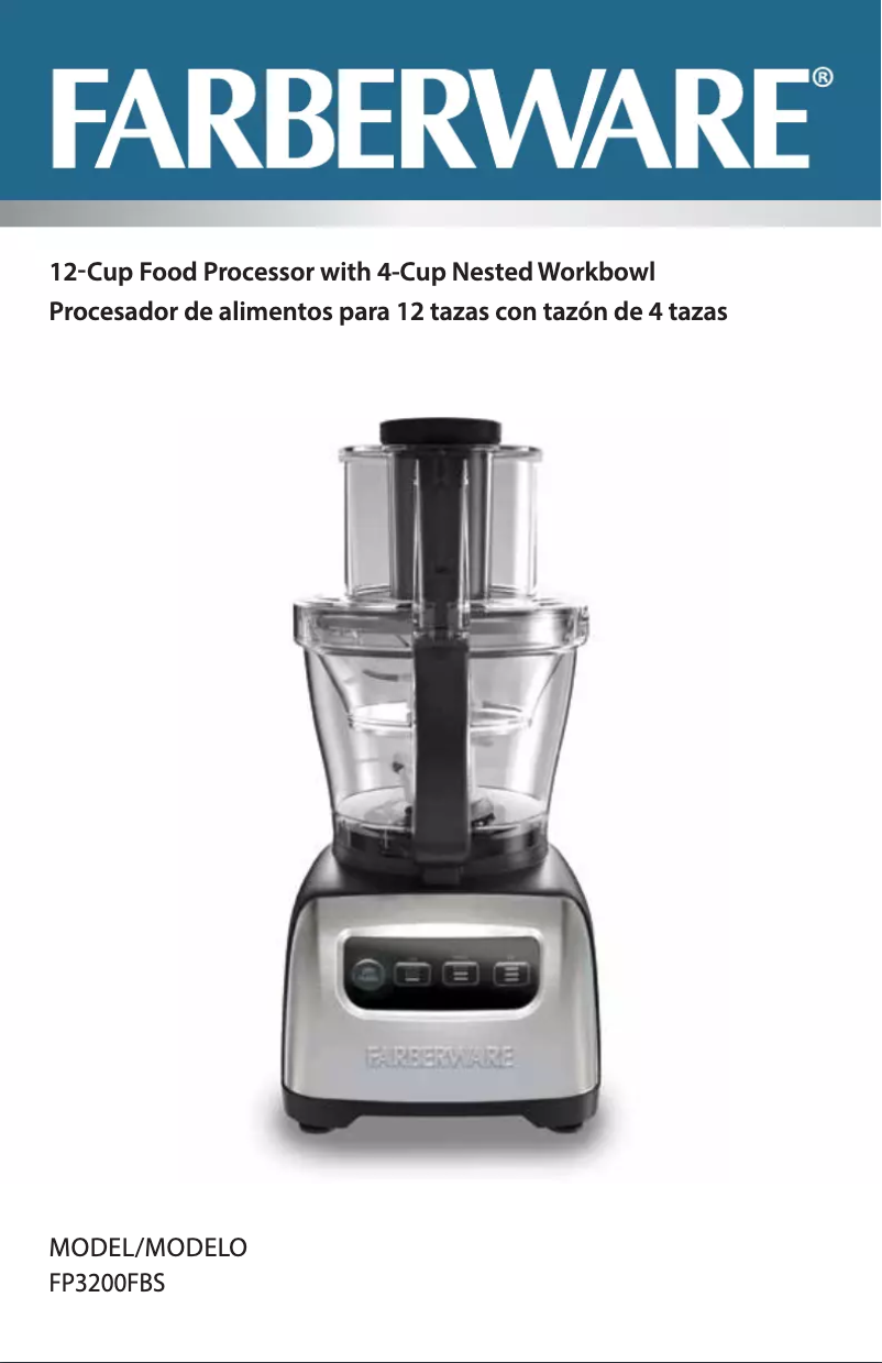 Page 1 de la notice Manuel utilisateur Farberware FP3200FBS