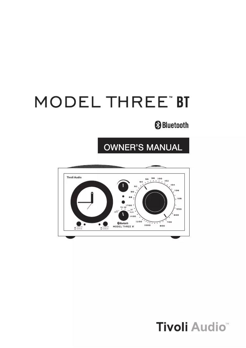 Página 1 del manual Manual de usuario Tivoli Audio Model Three