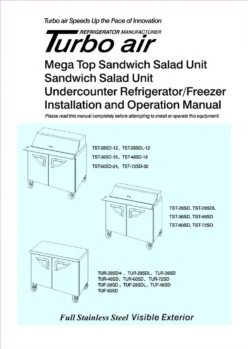 Imagen de la primera página del manual del dispositivo TST-48SD-18-N-FL