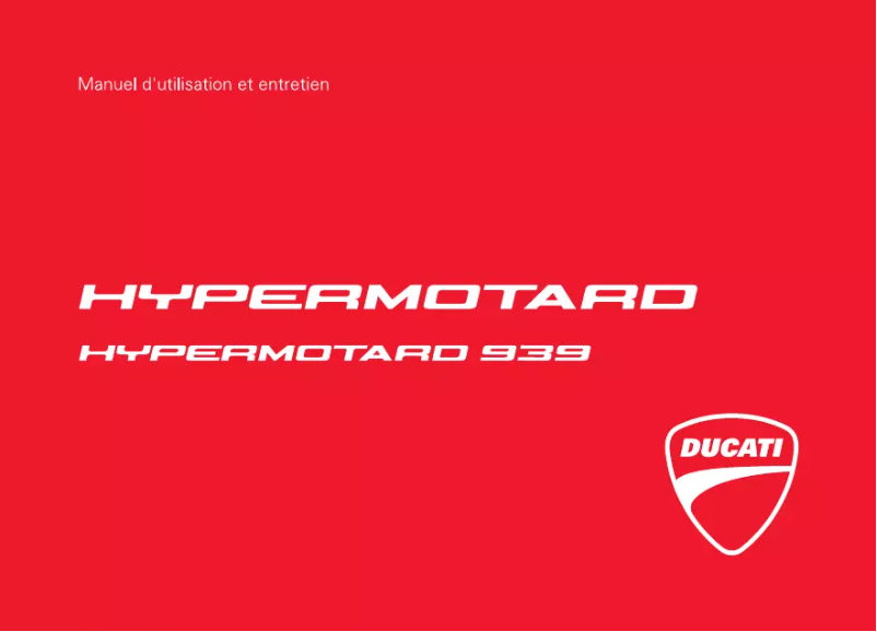 Image de la première page du manuel de l'appareil Hypermotard 939 (2017)
