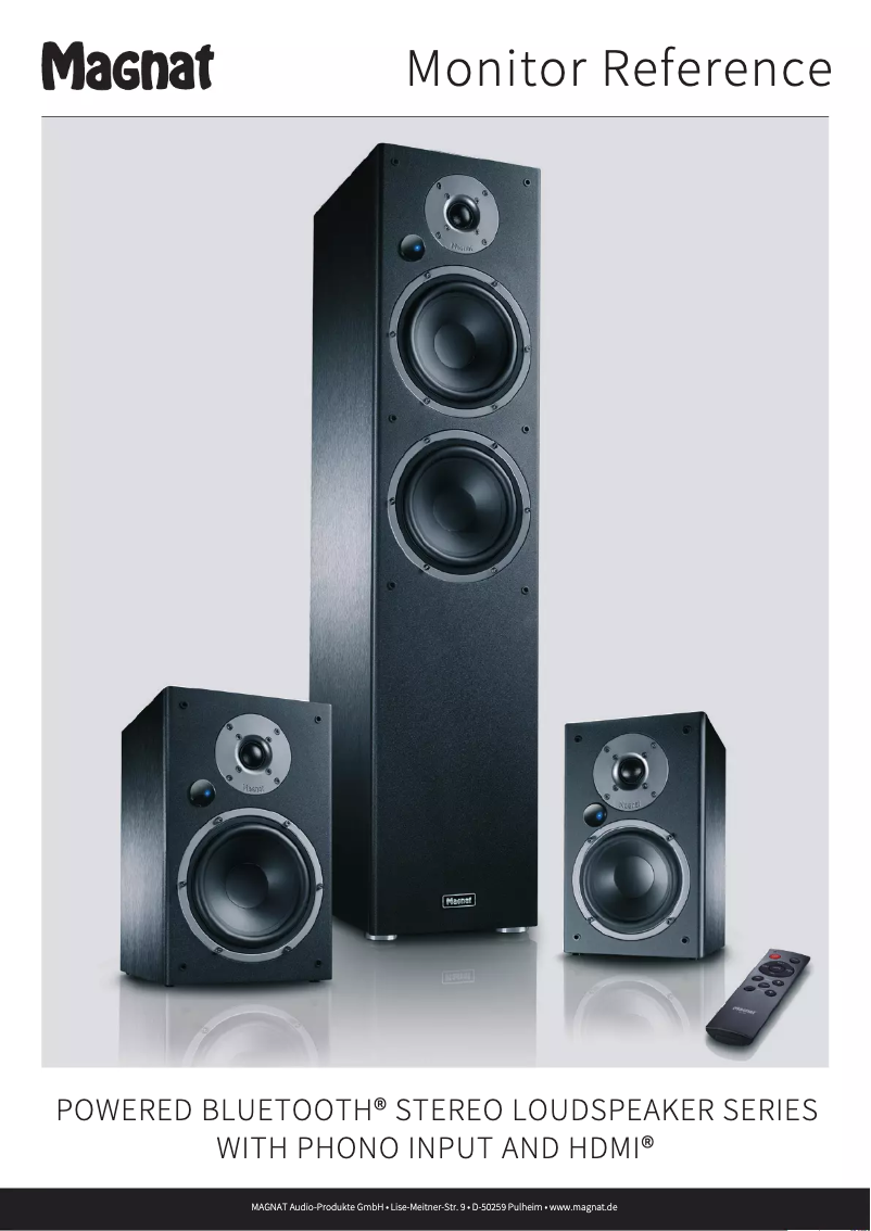 Page 1 de la notice Fiche technique Magnat Monitor Reference 2A