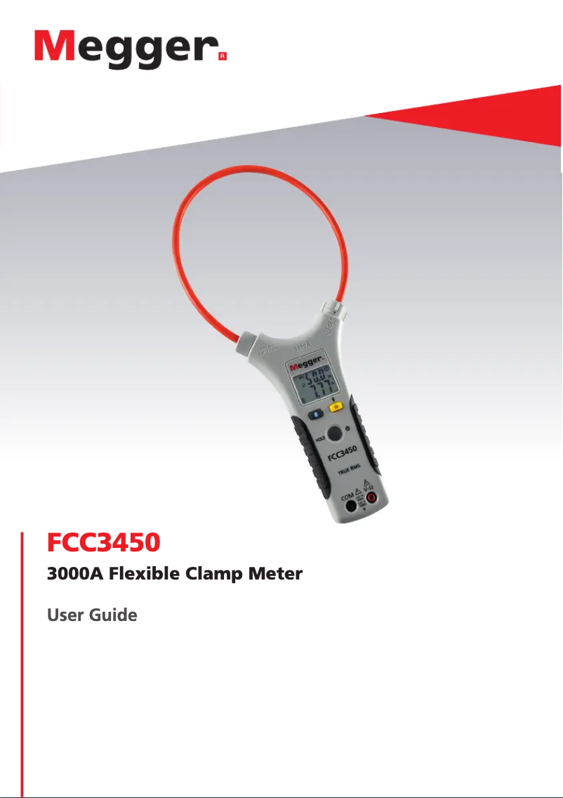 Page 1 de la notice Manuel utilisateur Megger FCC3450