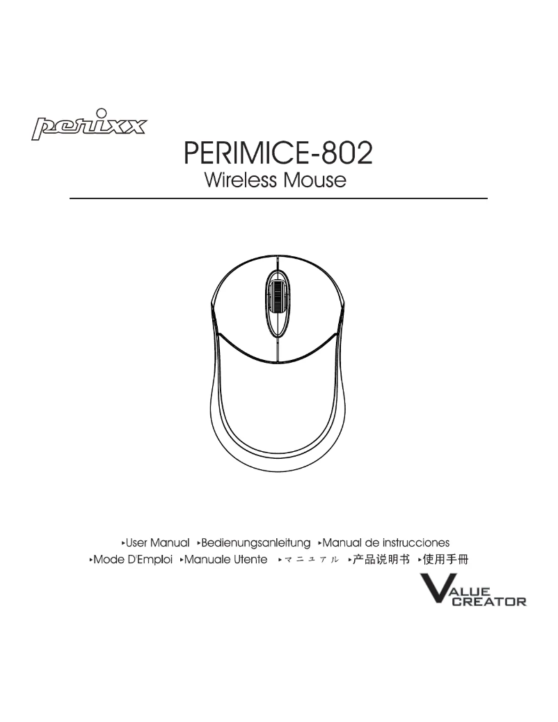 Page n°1 - Manuel utilisateur Perixx PERIMICE-802