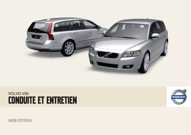 Page 1 de la notice Manuel utilisateur Volvo V50 (2008)