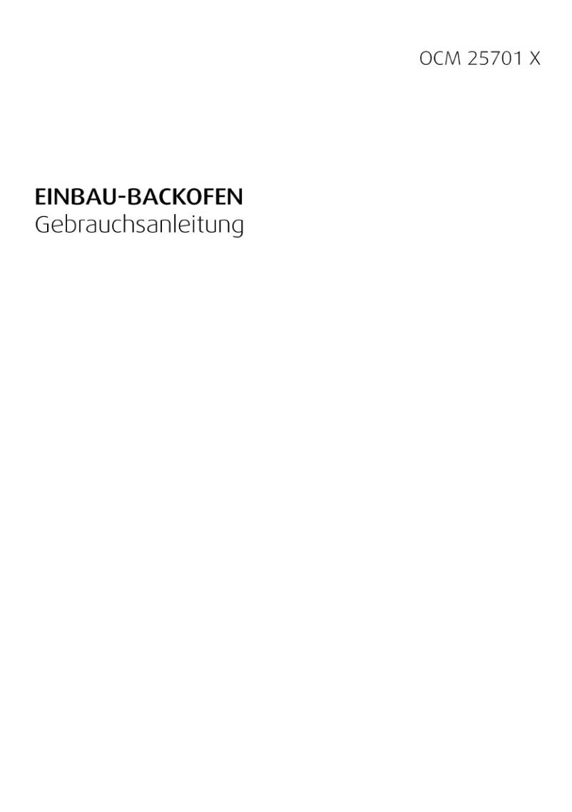 Page 1 de la notice Manuel utilisateur Beko OCM 25701X