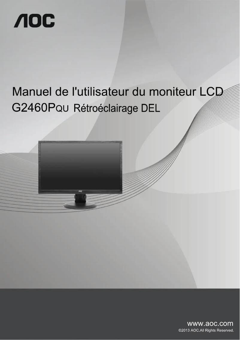 Image de la première page du manuel de l'appareil G2460PQU/BR