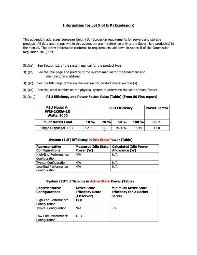 Image de la première page du manuel de l'appareil SuperStorage 6049P-E1CR60H