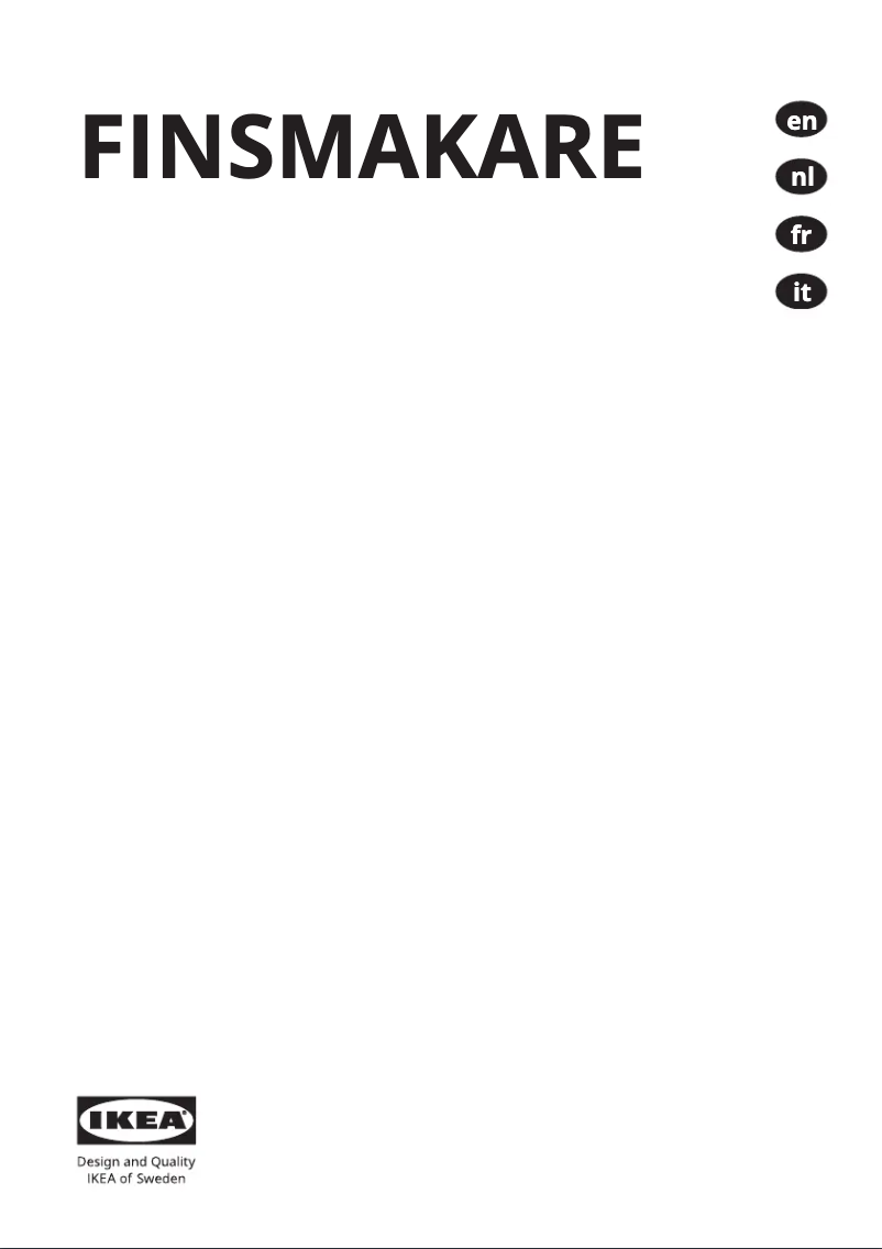 Image de la première page du manuel de l'appareil FINSMAKARE 504.117.30