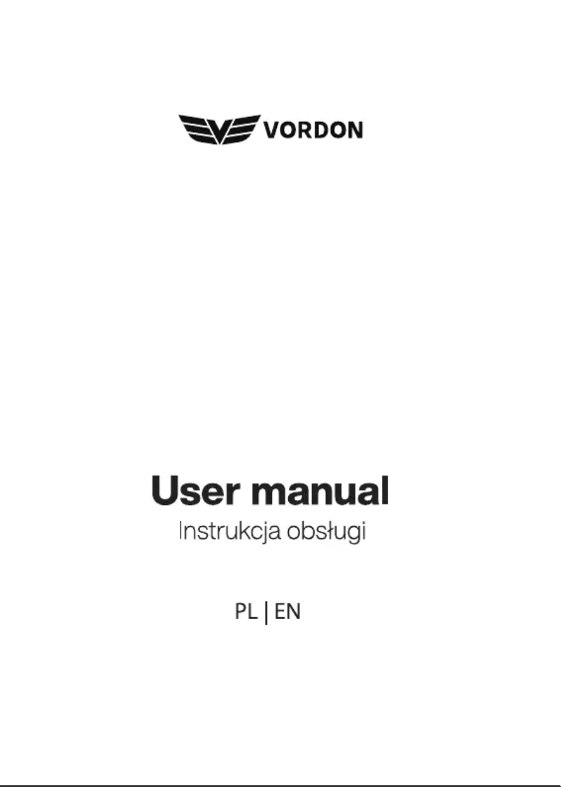 Page 1 de la notice Manuel utilisateur Vordon VRC-410
