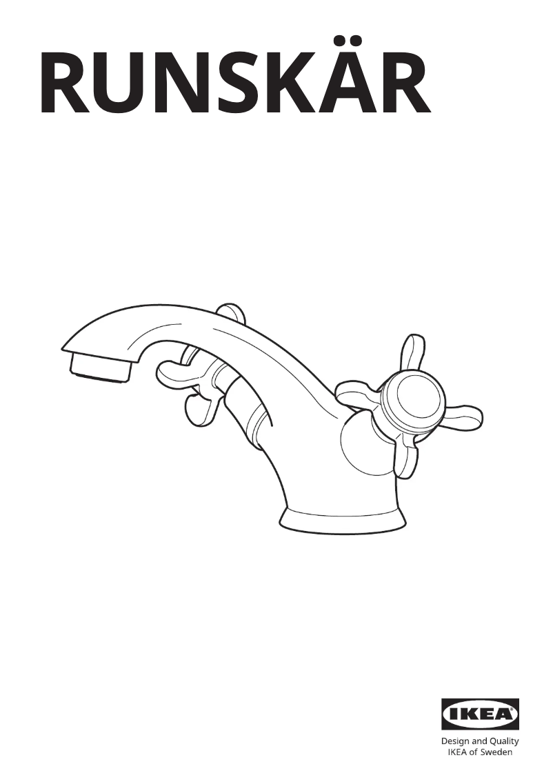 Page 1 de la notice Manuel utilisateur Ikea RUNSKÄR 305.328.65