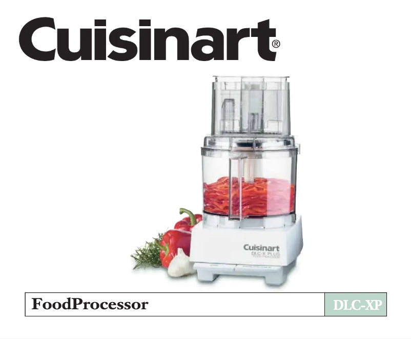 Page 1 de la notice Manuel utilisateur Cuisinart Plus DLC-XP