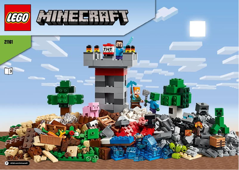 Page n°1 - Consignes visuelles Lego Minecraft 21161