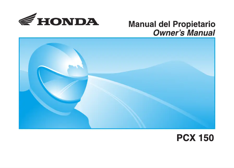 Página 1 del manual Manual de usuario Honda PCX 150 (2019)
