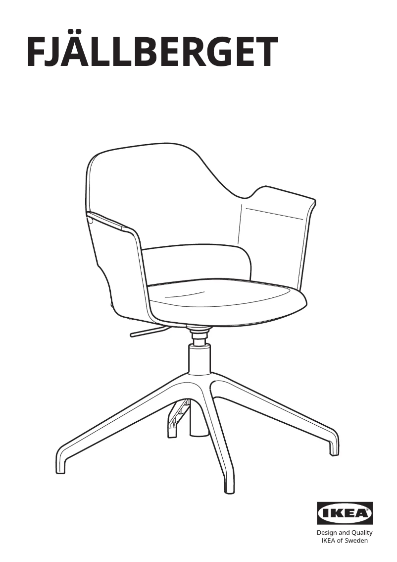 Page 1 de la notice Manuel utilisateur Ikea FJÄLLBERGET 803.964.22