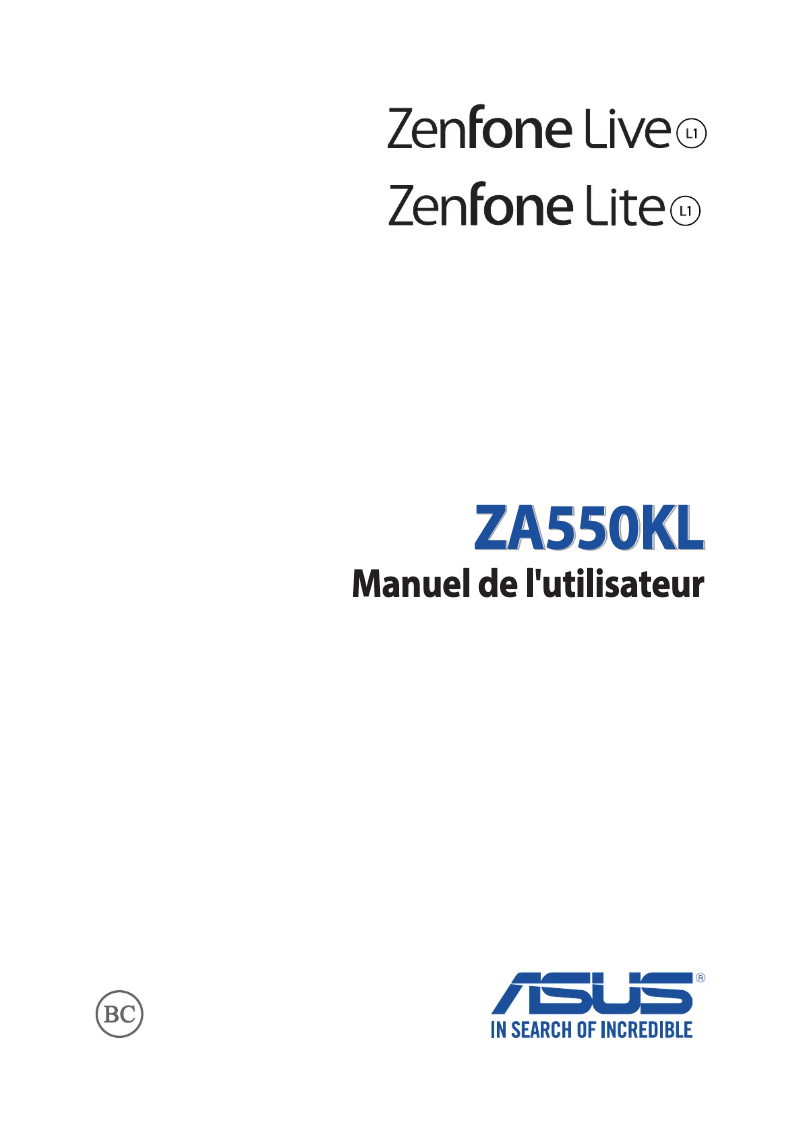 Página 1 del manual Manual de usuario Asus ZenFone Live L2