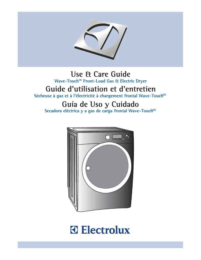 Page n°1 - Manuel utilisateur Electrolux EWGD65HTS