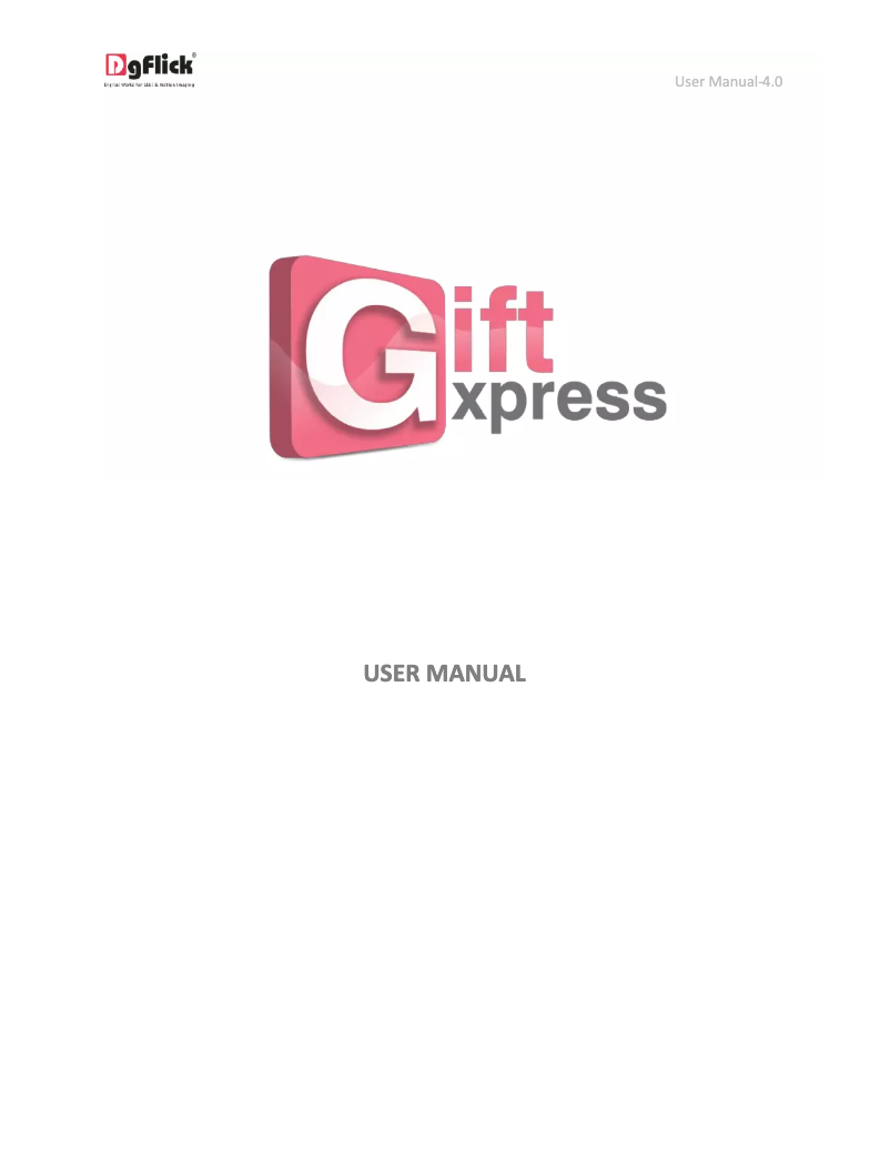 Página 1 del manual Manual de usuario DgFlick Gift Xpress