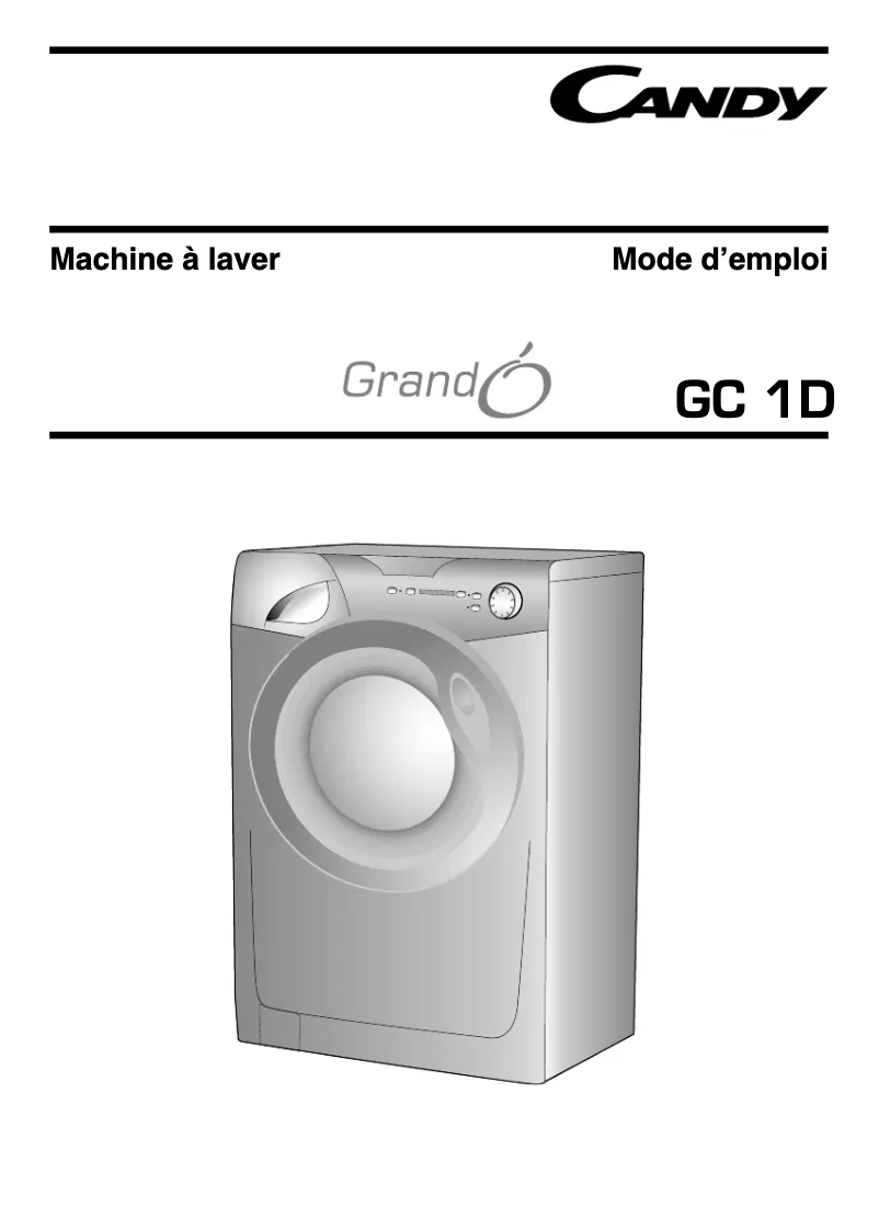 Page 1 de la notice Manuel utilisateur Candy GC 12101D2/1-47