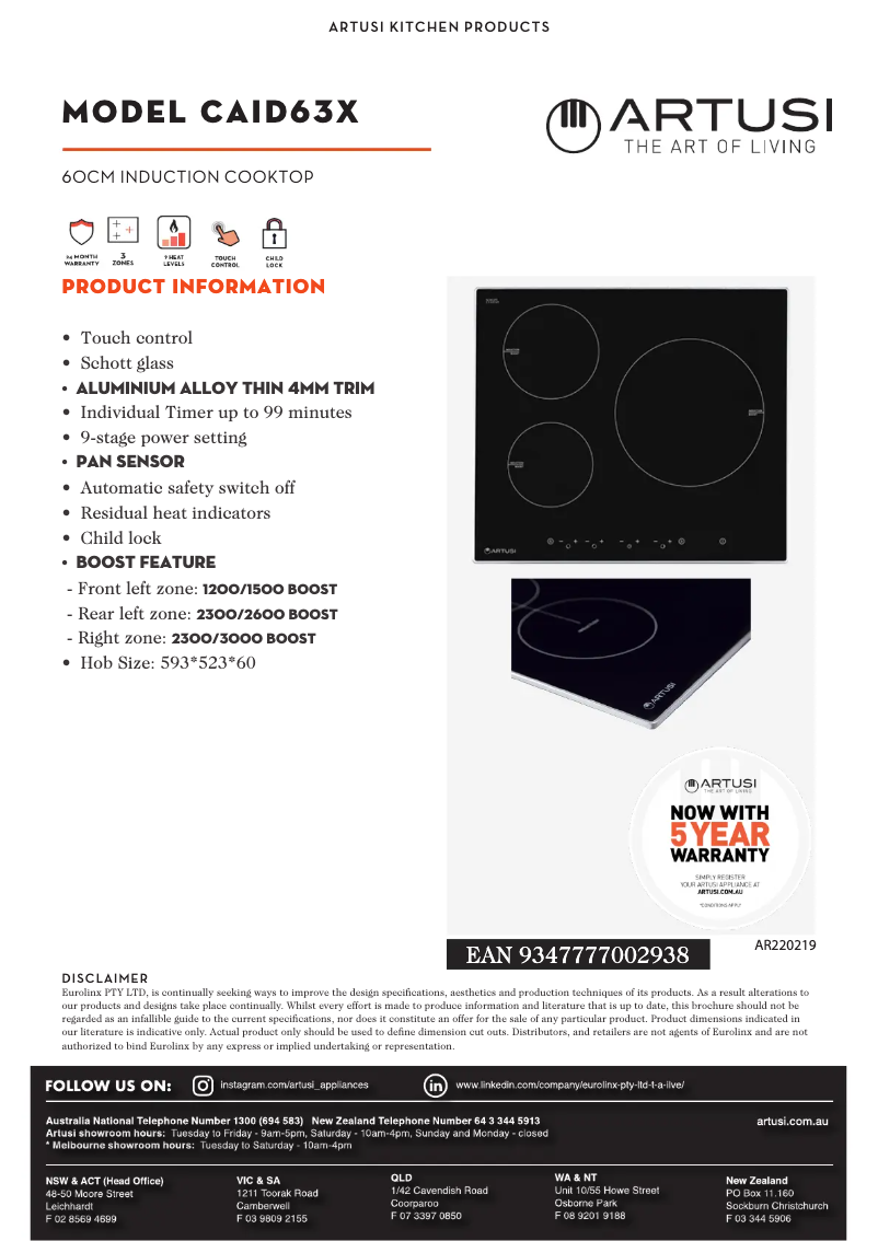 Image de la première page du manuel de l'appareil CAID63X