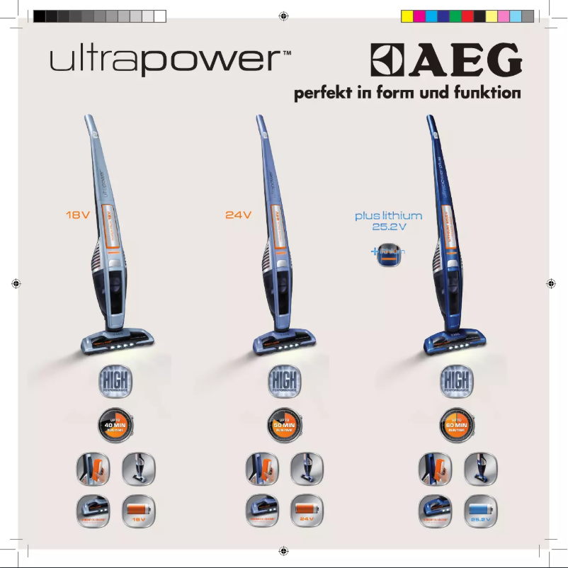 Page n°1 - Manuel utilisateur AEG UltraPower AG5012
