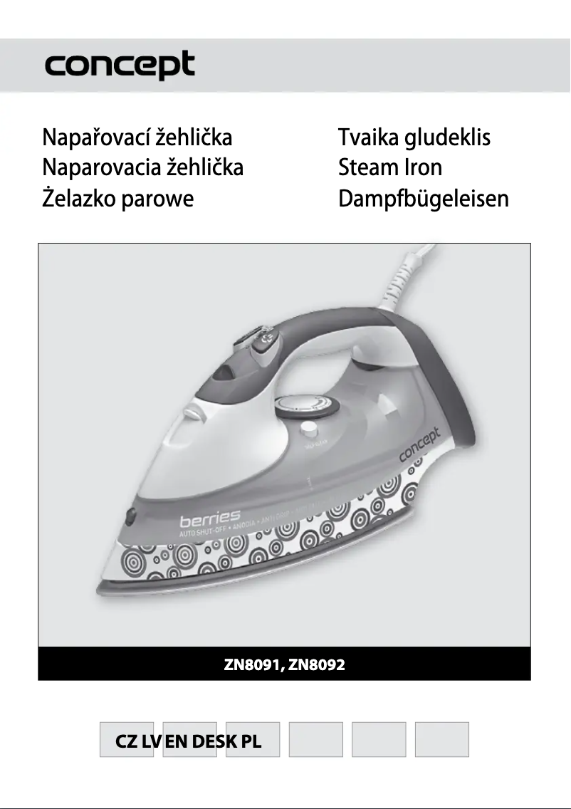 Page n°1 - Manuel utilisateur Concept ZN-8091