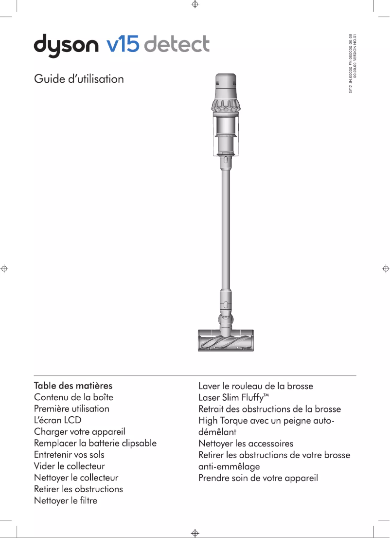 Page n°1 - Manuel utilisateur Dyson V15 Detect Absolute