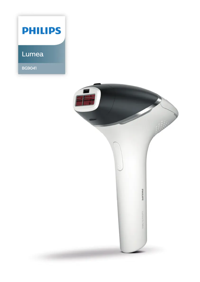Page 1 de la notice Manuel utilisateur Philips Lumea Prestige BG9041