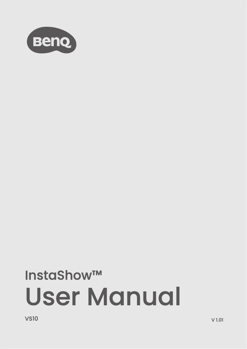 Page 1 de la notice Manuel utilisateur BenQ InstaShow WDC10