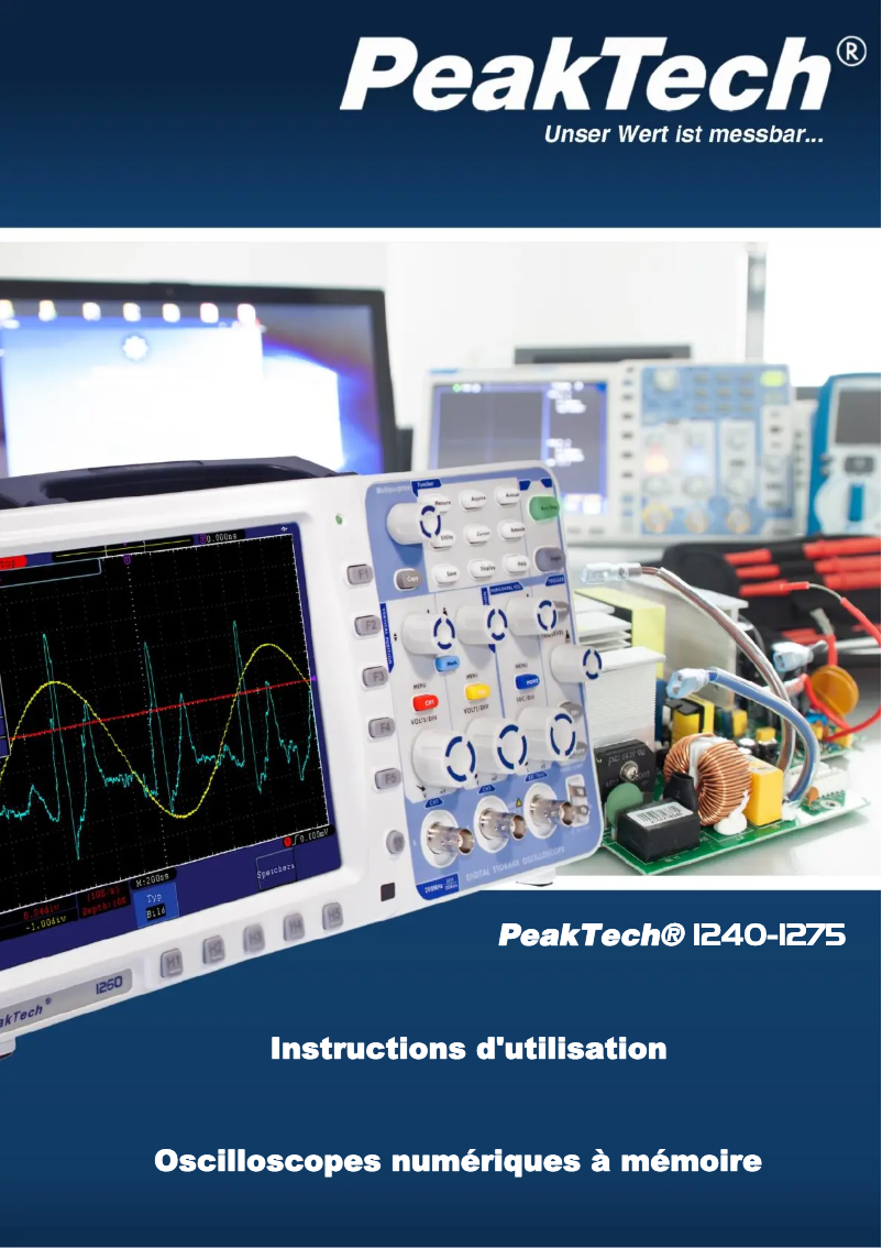 Page n°1 - Manuel utilisateur PeakTech 1245