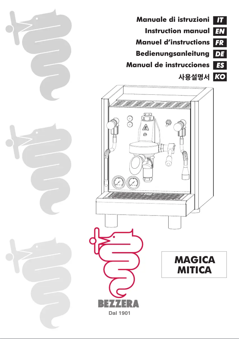 Image de la première page du manuel de l'appareil Magica