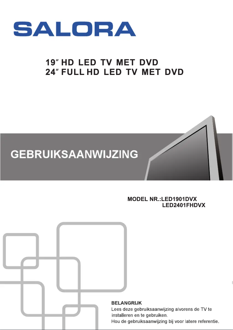 Page 1 de la notice Manuel utilisateur Salora LED2401FHDVX