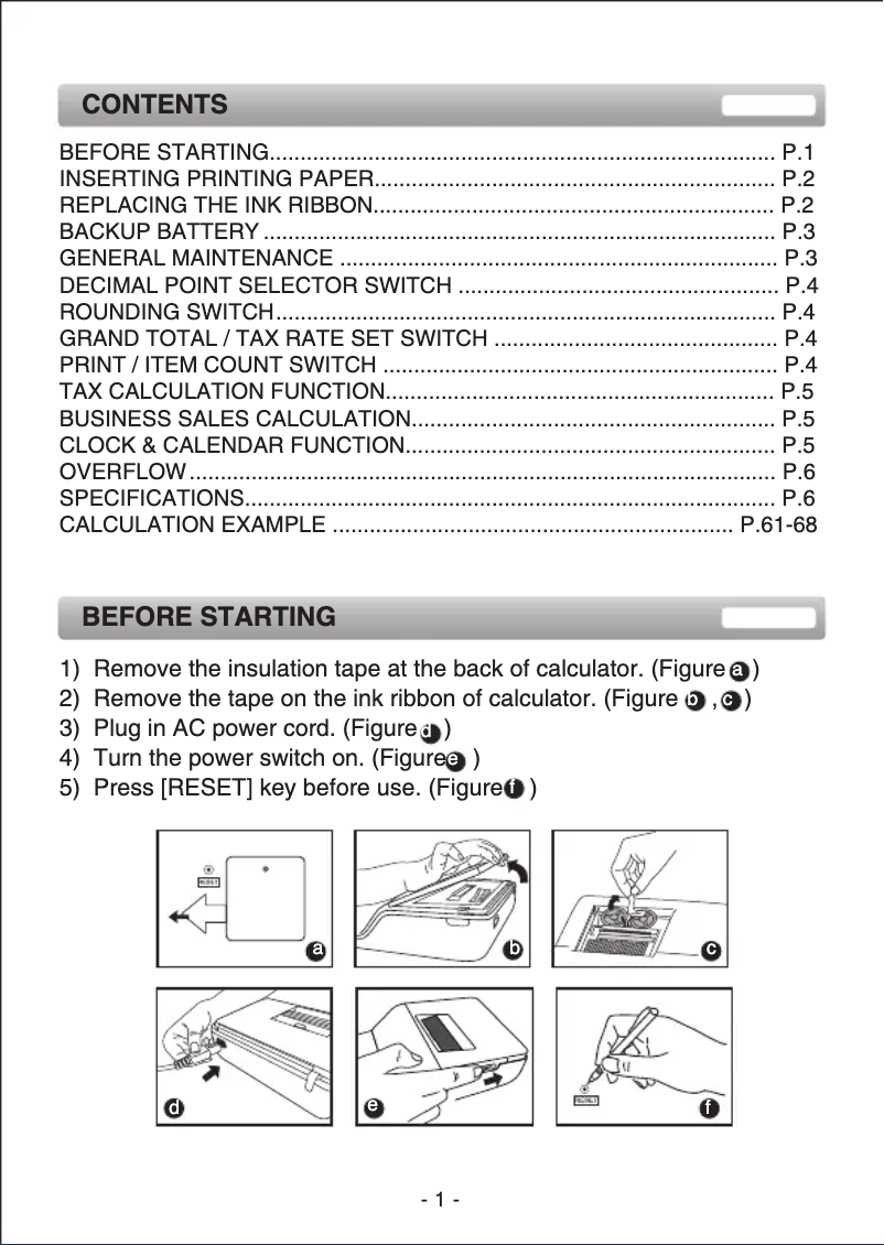 Image de la première page du manuel de l'appareil MP25-MG