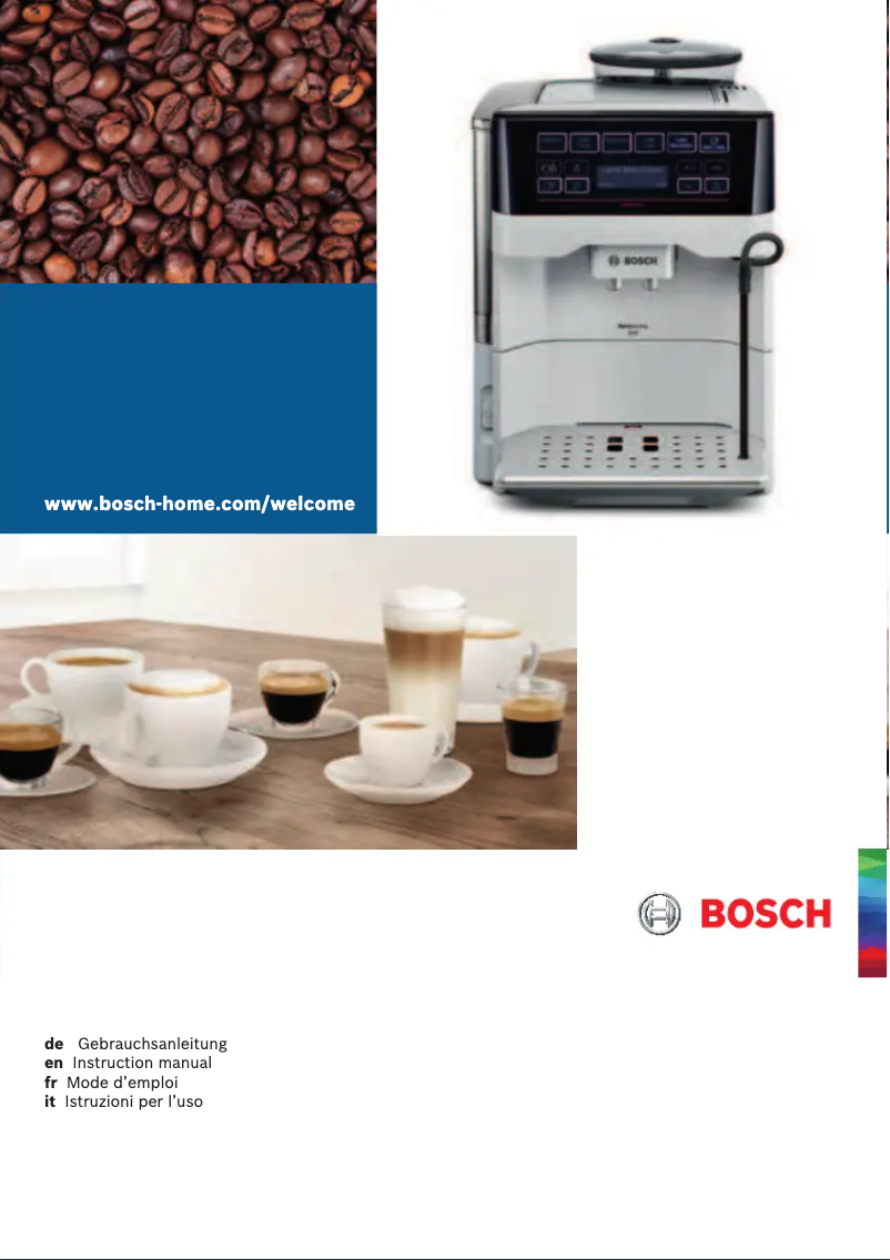 Page n°1 - Manuel utilisateur Bosch TES60553DE