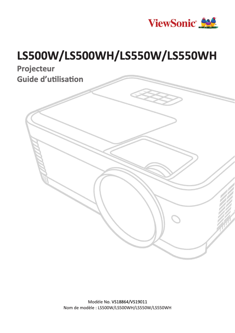 Page n°1 - Manuel utilisateur Viewsonic LS500W