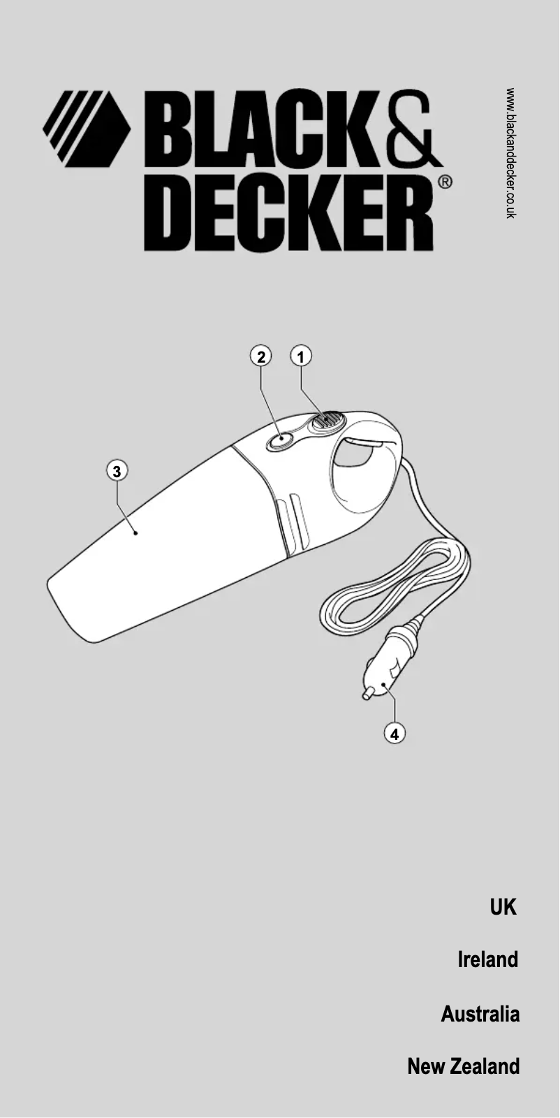 Page n°1 - Manuel utilisateur Black & Decker AV1260
