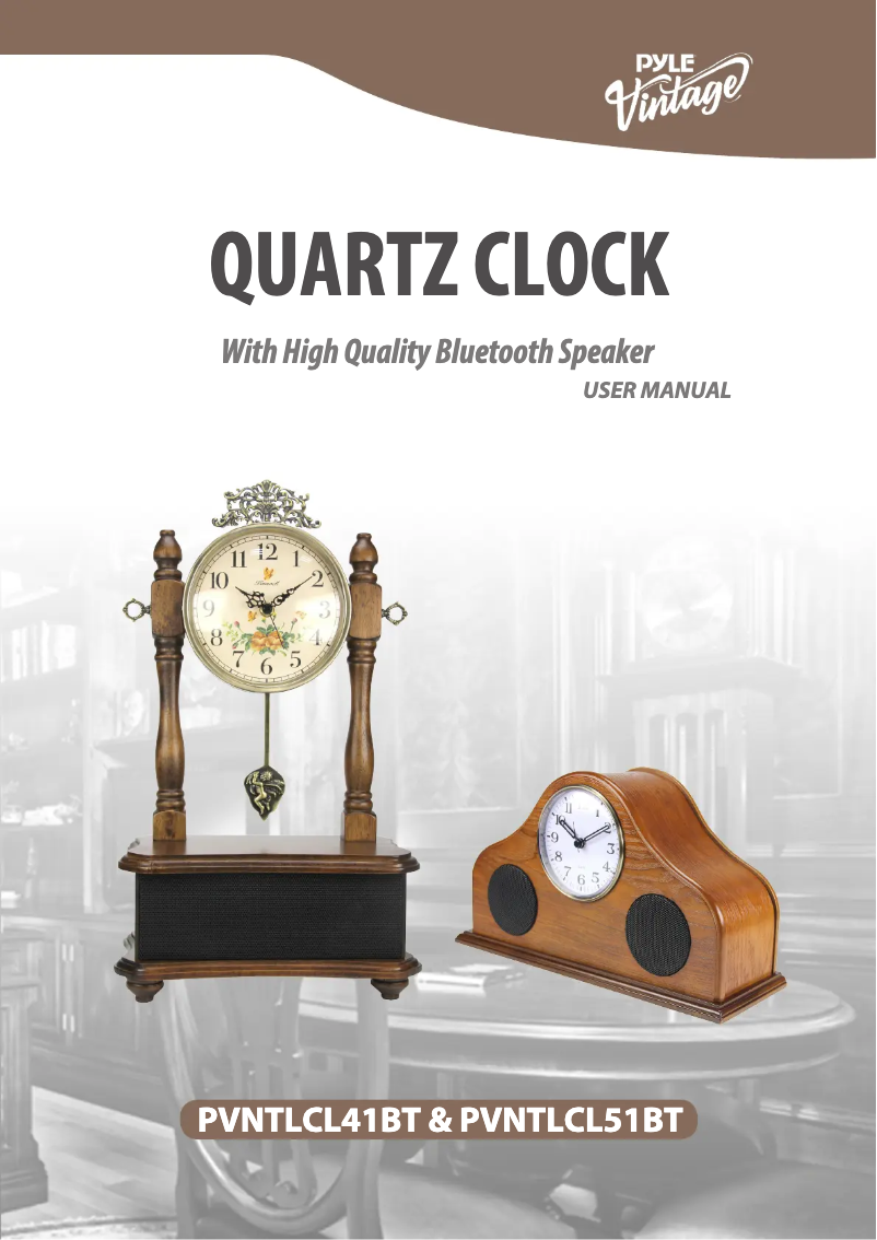 Page n°1 - Manuel utilisateur Pyle PVNTLCL51BT