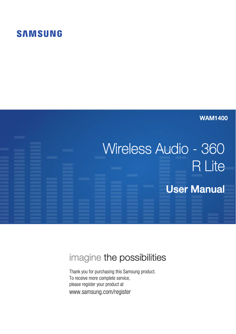 Image de la première page du manuel de l'appareil WAM1400