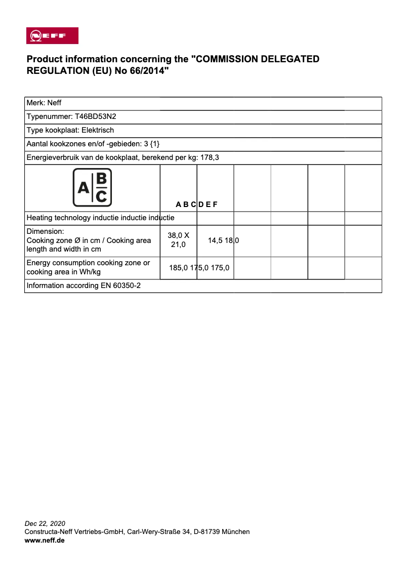 Page n°1 - Mode d'emploi Neff T46BD53N2
