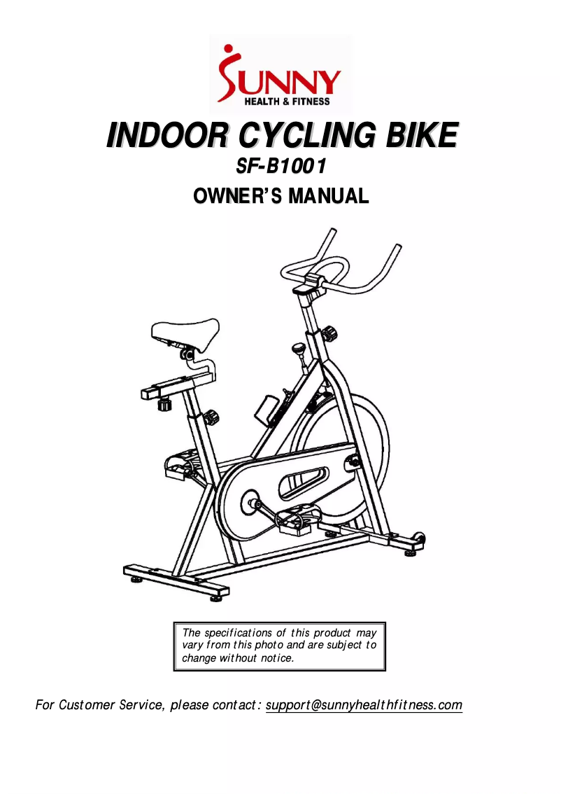 Image de la première page du manuel de l'appareil SF-B1001