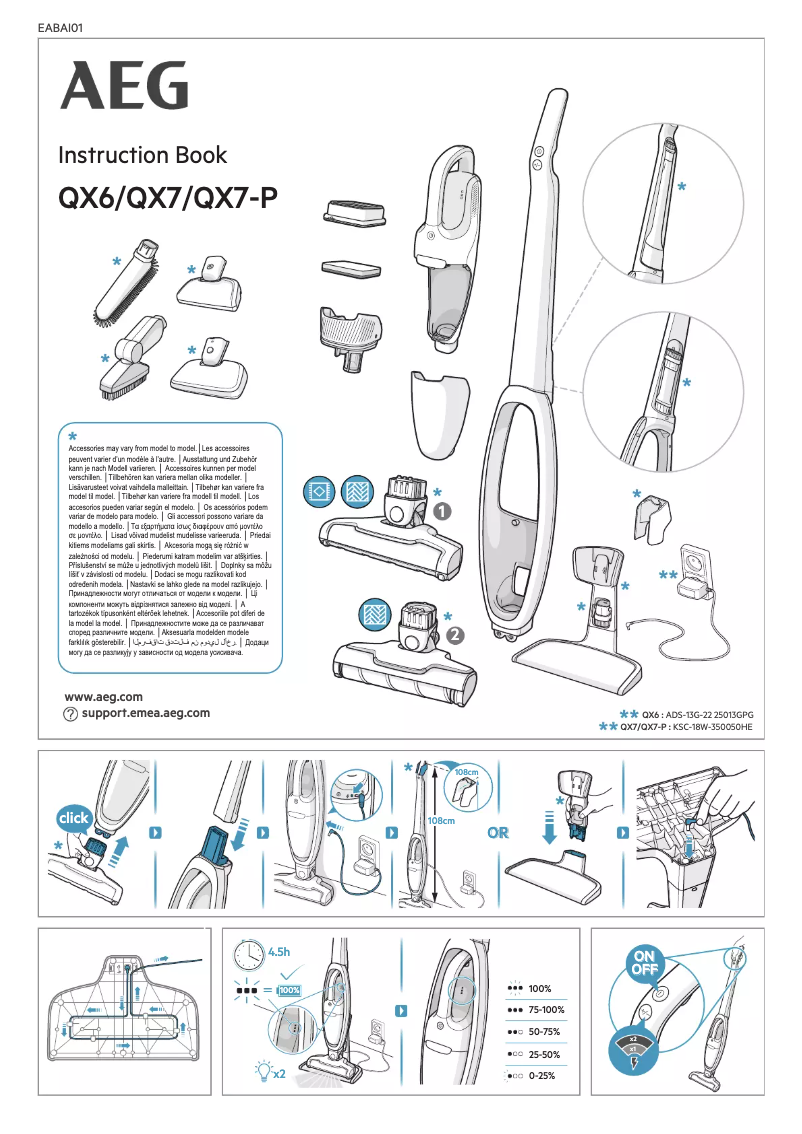 Imagen de la primera página del manual del dispositivo QX6