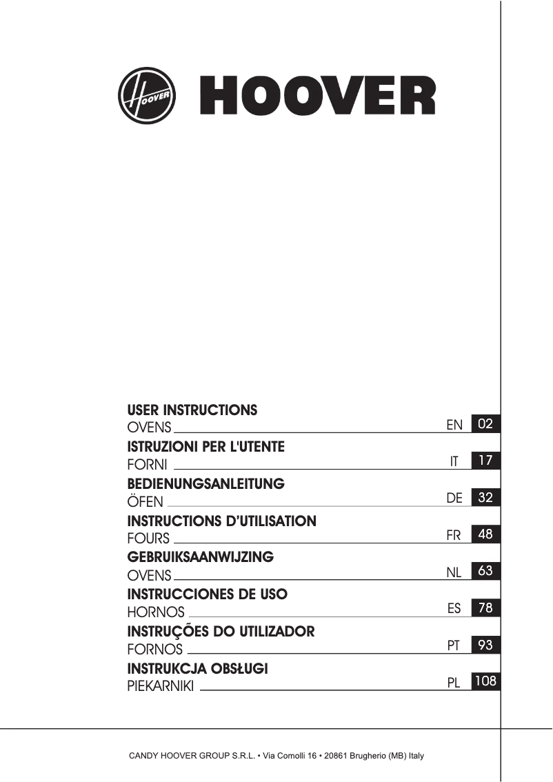 Page n°1 - Mode d'emploi Hoover H-OVEN STEAM 700 PLUS HOZP0447BI