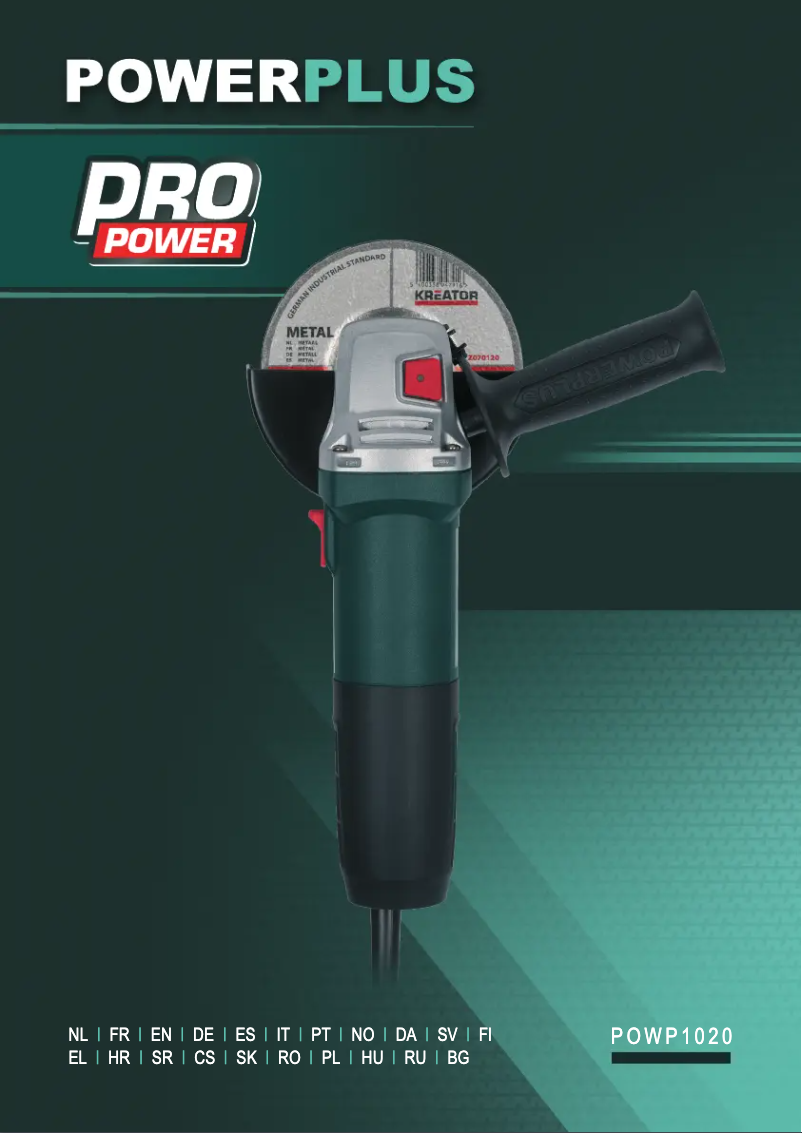 Page n°1 - Manuel utilisateur PowerPlus POWP1020