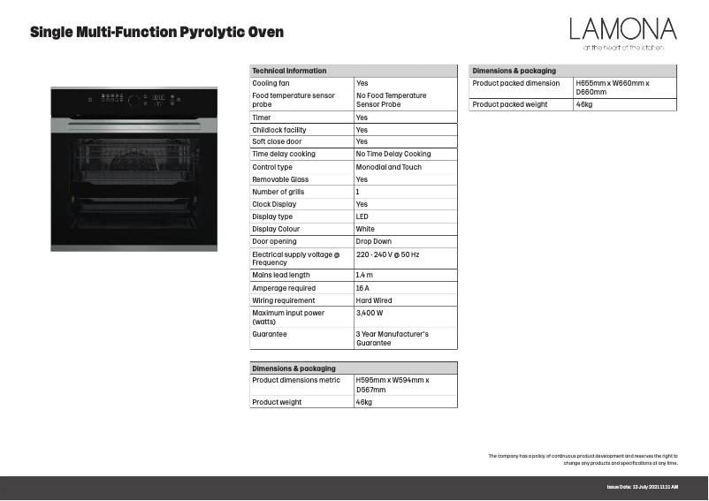 Image de la première page du manuel de l'appareil LAM3708