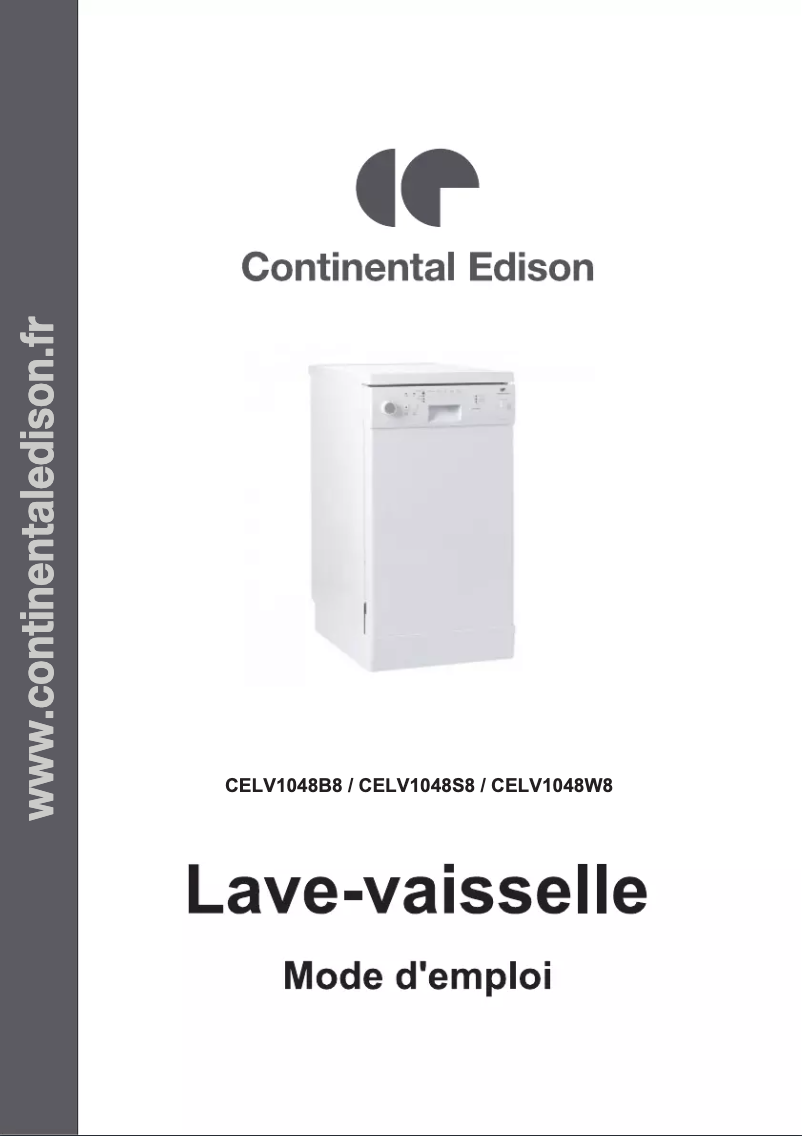 Page n°1 - Manuel utilisateur Continental Edison CELV1048B8