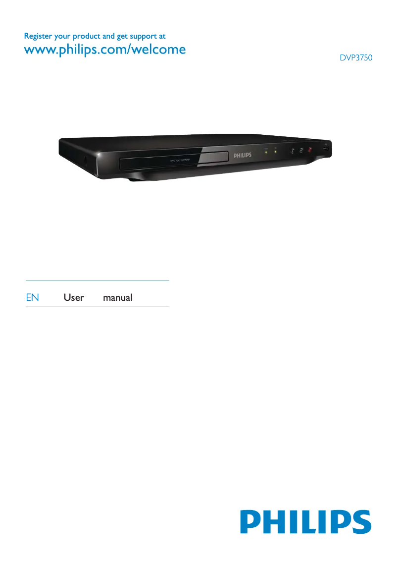 First page image of the manual for DVP3750